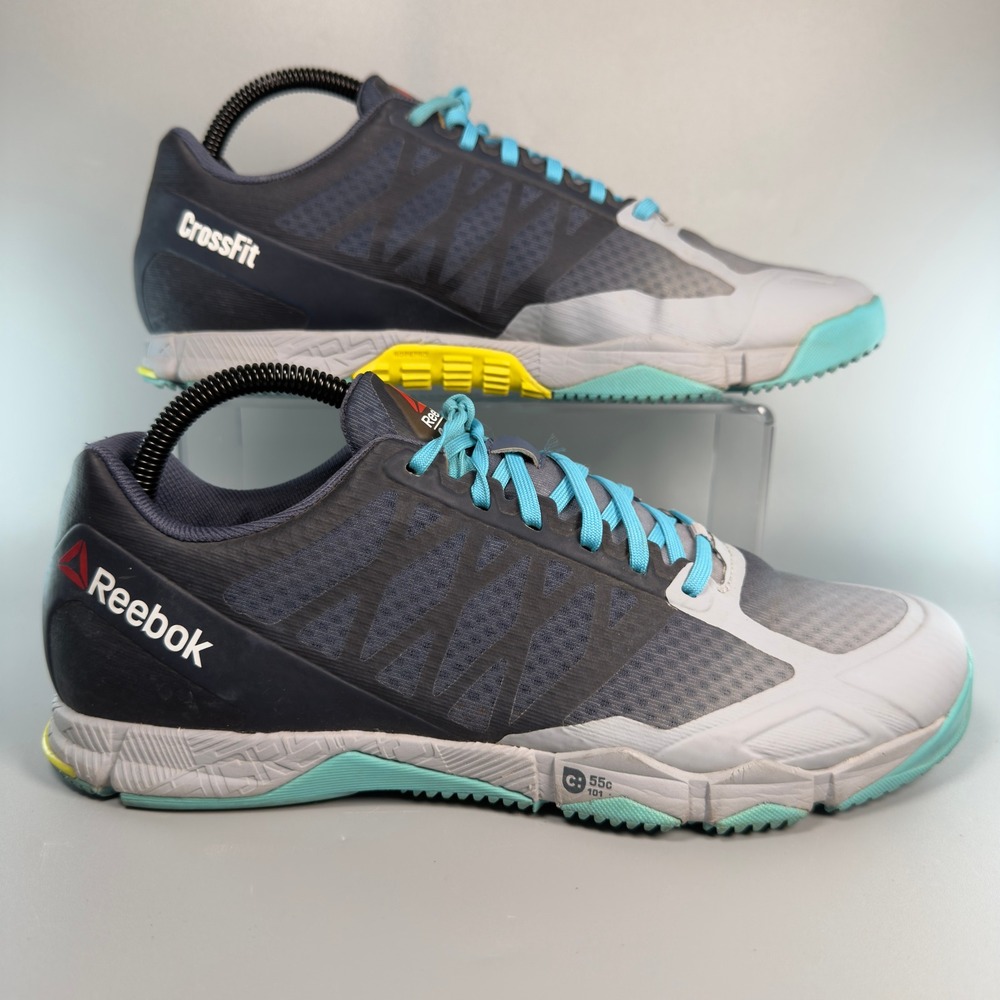 Reebok CrossFit Speed TR Womens 9 Training Shoes Low Lace Black Gray Sneakers